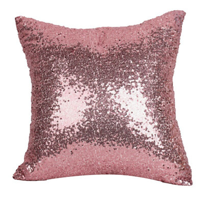 

1 Pcs Pillowcase Solid Color Glitter Silver Sequins Throw Pillow Case Cafe Home Decor Cushion Cover Decorative