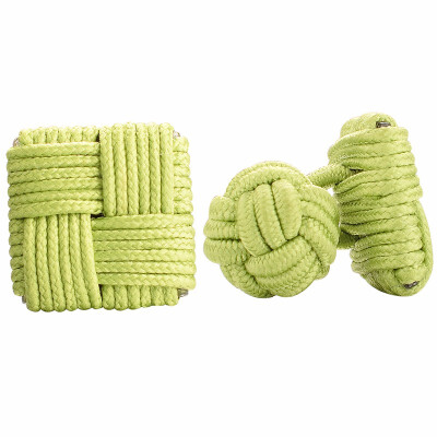 

Yoursfs Square Silk Knot Cufflinks Silk Cufflinks for Men Knot Cufflinks Giftbox Included