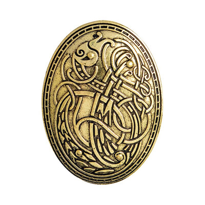 

Viking Wolf Amulet Men Women& Brooch Pin Vintage Collar Pin Anniversary Jewelry
