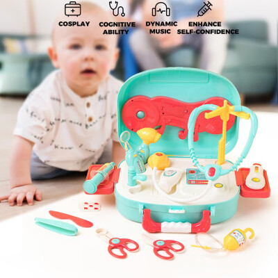 

Siaonvr 16PCS Children Pretending Doctors Medical Game Suit Role Playing Toy