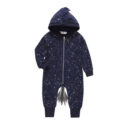 

Autumn Hooded Baby Rompers Kids Clothes Cute Cotton Long Sleeve Jumpsuits Newborn Infant Unisex Costume Toddler Outwear