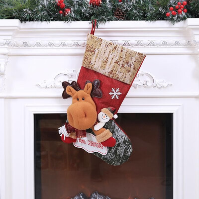 

Christmas Stockings Christmas Socks Gift Bag Christmas Tree Decoration Santa Claus Snowman