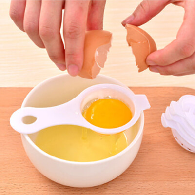 

JPGIF Egg Separator Sifting Kitchen Gadget Plastic Filter Sieve Divider Holder