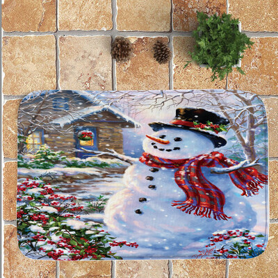 

Tailored Merry Christmas Welcome Doormats Indoor Home Carpets Decor 40x60CM