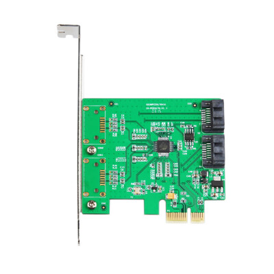 

PCI-e to Dual SATA 30 Adapter Low profile Bracket 2 Ports SATA 6Gbps RAID PCI Express Controller Card