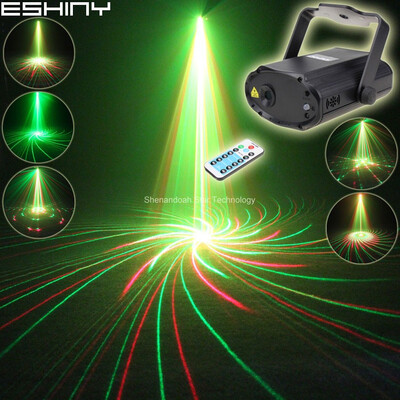 

ESHINY Remote Mini R&G Laser Big 12 Patterns Projector Dance Disco Bar Family Party Xmas DJ Light T21