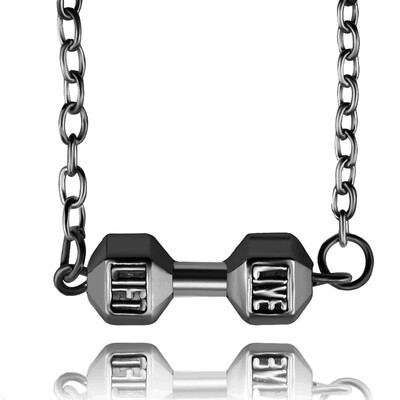 

Fashion NecklaceMen Fitness Dumbbell Couple Necklace Pendants Men Necklace Jewelry