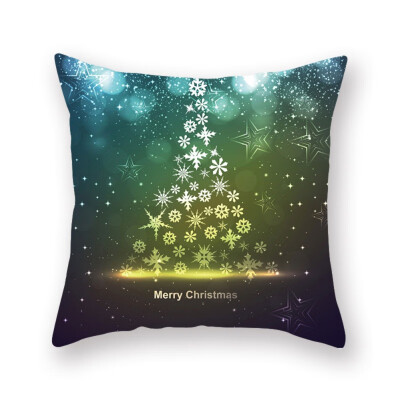 

Christmas Series Throw Pillow Cover Soft Peach Velvet Decorative Pillowcase With Zipper Holiday Home Decorations