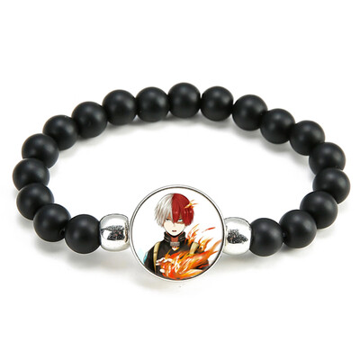 

Natural Gemstones Stretch Beaded Bracelet Bangle with PendantNatural stone fashion
