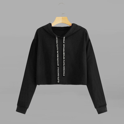 

Tailored Fashion Women Long Sleeve Sweatshirt Hoodie Letter Print Pullover Top Blouse