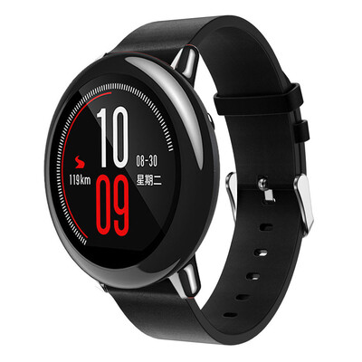 

〖Follure〗Replacement Leather Watch Bracelet Strap Band For Xiaomi Huami Amazfit A1602 BK
