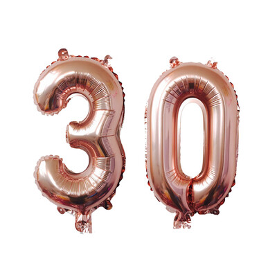 

Toponeto 40 Inch Rose Gold Number Foil Digital Balloons For Birthday Party