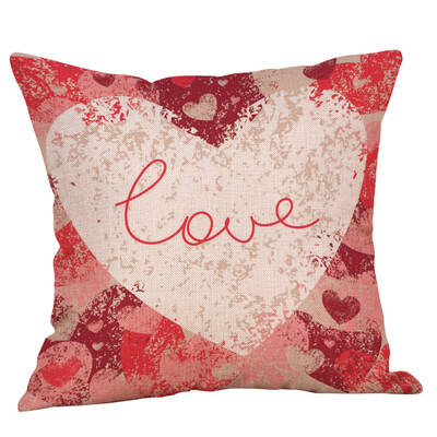 

〖Follure〗Happy Valentines Day Throw Pillow Case Sweet Love Square Cushion Cover