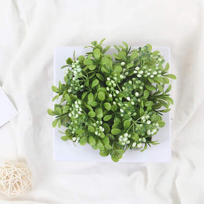 

Artificial succulent plants Imitation fake flowers wood photo frame 3D Decoration Green Wall Hanging home decor