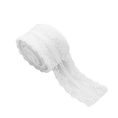 

White Embroidered Lace Trim Ribbon DIY Ornamental Ribbons Romantic Home Decoration