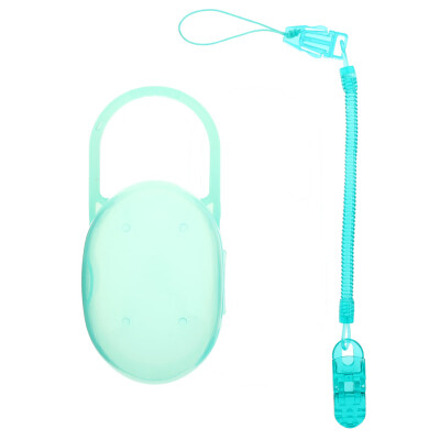 

2PCS Baby Toy Chain Infant Teething Dummy Clips Pacifier Chain Pacifier Box