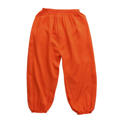 

New Summer Kids Pants Children Boys And Girls Thin Elastic Waist Cotton Casual Full Length Pants