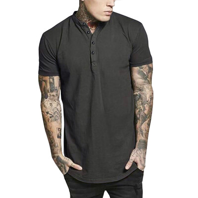

Toponeto Fashion Mens Summer Casual Silm Fit Button Short Sleeved T-shirt Top Blouse