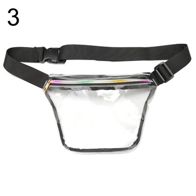 

Women Clear Hologram Laser Crossbody Shoulder Pouch Chest Waist Bag Fanny Pack