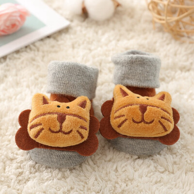 

Newborn Baby Cartoon Soft Soled Sock Boys Girls Infant Toddler Anti-slip Floor Socks 6 Colors