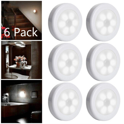 

6 Pack Cool Portable 6 LED Wireless Motion Sensor Night Light