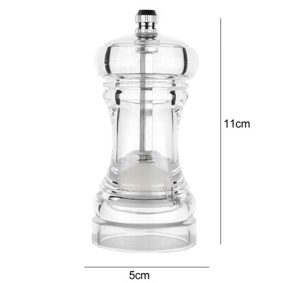 

Acrylic Transparent Pepper Grinder Manual Pepper Grinder Ceramic Core Portable Multi-purpose Seasoning Bottle