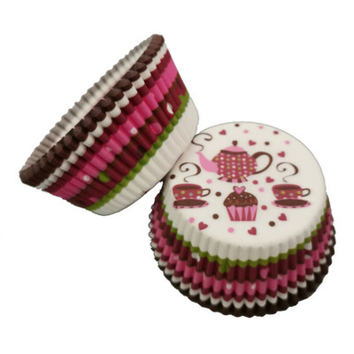 

100PCSSet Muffin Cupcake Paper Cups Cake Forms Cupcake Liner Baking Muffin Box Cup Case Party Tray Cake Mold
