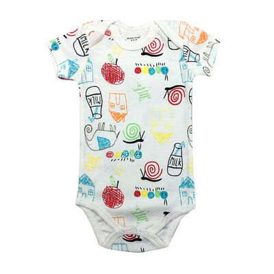 

Fashion Newborn Outfit Baby Boys Girls Bodysuits Summer Cartoon Print Short Sleeve Jumpsuit Infant Kids Playsuit New