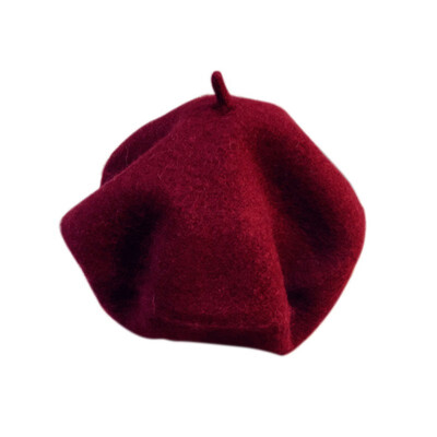 

2018 Sale Solid Baby Girls Boinas Boina Feminina Hipster Joker Wool Felt Beret Multicolor Painter Hat for Children