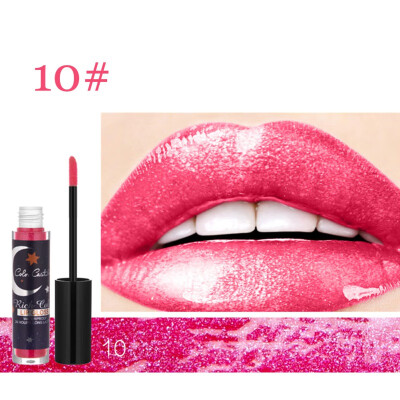 

Diamond Shimmer Lip Gloss Long-lasting Non-stick Cup Waterproof Silky Glitter Liquid Lipstick Maquiagem Lip Tint