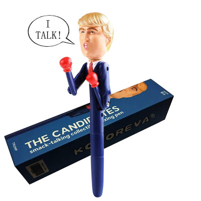 

New Trump Talking Toy Boxing Pen Stress Relief Talking Pen Trump Real Voices for Christmas New Year Gifts to Family Friends