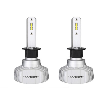 

2Pcs Novsight N15 Auto Car H1 6000K 10000LM Headlight White Automobiles Replace Light Bulb
