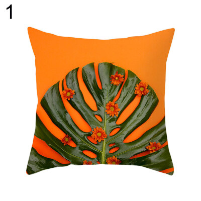 

Flamingo Leaf Pineapple Cactus Pillow Cover Cushion Case Home Car Sofa Bed Decor
