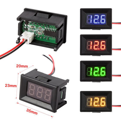 

Digital Voltmeter DC 25V to 30V Digital Voltmeter Voltage Panel Meter 2 Wires Home Use