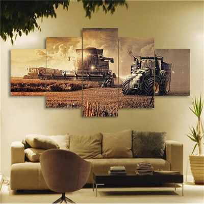 

canvas On Farm Tractor painting decor print poster wall art No Frame 100x55cm