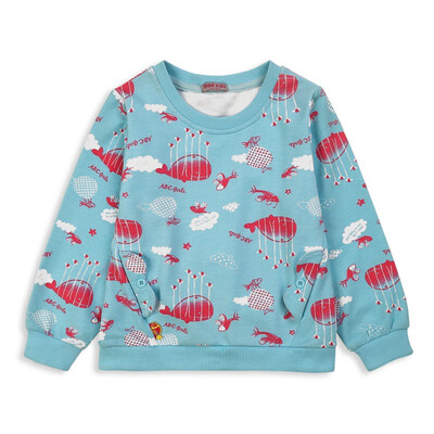 

Childrens Cartoon Print Cute Round Neck Sweatshirt New Autumn Boys Girls Casual Tops Kids Boys Girls Clothing 2-12Y