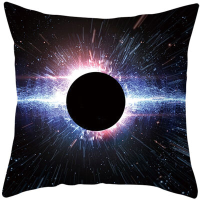 

Mysterious Universe Black Hole Cushion Cover Cotton Linen Star Black Hole Galaxy Home Deocrative Pillows Cover for Sofa Cojines