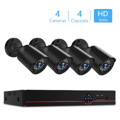 

Home Security Camera System 4Channel H264 Security Digital Video Recorder 4pcs 1080P Surveillance Cameras Motion Detection and