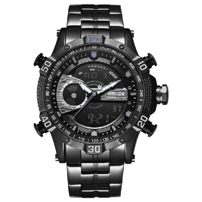 

WEIDE WH6902 Dual Display Two Movement Quartz Digital Men Watch 3ATM Waterproof LCD Backlight Sport Alarm Calendar Week Auto Date