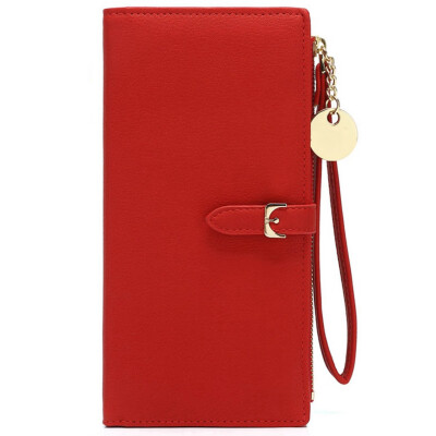 

New Vintage Women Rfid Leather Wallet Large Capacity Long Purse Zipper Wallet Phone Pocket Card Holder Coin Purse