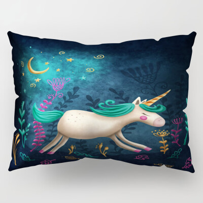 

New Arrival Unicorn Print Pillow Case Home Decor Sofa Cushion Cover