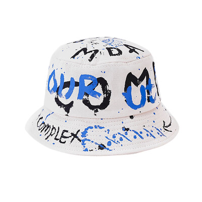 

Casual Fashion Hats Baby Letter Printing Cap Kids Toddler Graffiti Bucket Hat
