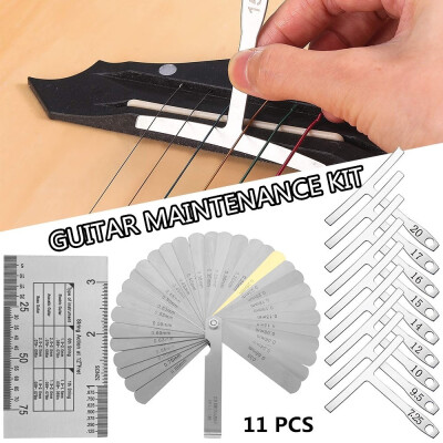 

Premium Luthier Tools Professional Guitar Repairing Adjustment Making Tool Set 11PCS