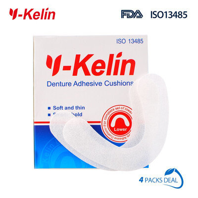

Y-Kelin Denture Adhesive Cushion Lower 30 counts soft comfort denture adhesive strip denture adhesive pads strong hold