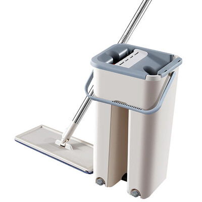 

Siaonvr Sided Non Hand Washing Flat Mop Wooden Floor Mop Dust Push Mop Home Cleaning
