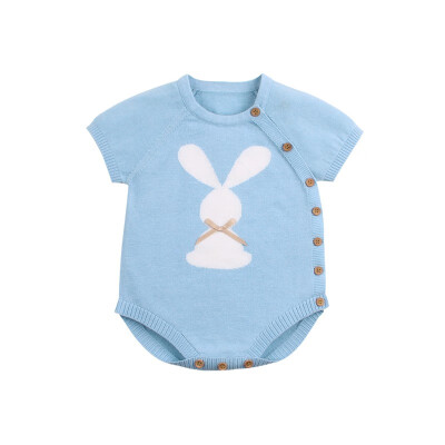 

Toddler Baby Boy Girls Rompers Summer Knit Newborn Baby Sunsuit Clothes Rabbit Infant Boys Jumpsuits Kids One Piece Clothing