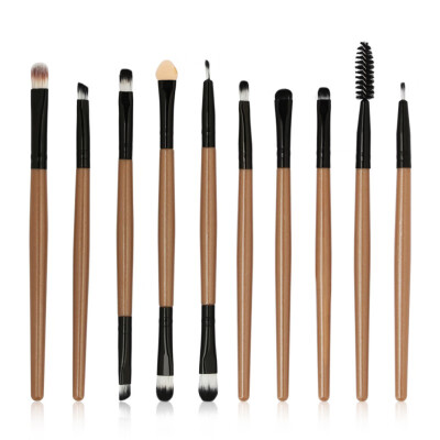 

10 Pcs Synthetic Hair Plastic Handle Makeup Brushes Eye Shadow Lip Gloss of Makeup Brushes Cosmetics Eyeshadow Makeup Tools