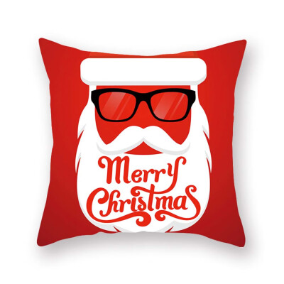 

18 X 18 Inch New Christmas Decoration Pillowcase Santa Claus Pillow Case Bedroom Decoration Cushion Cover Without Inner