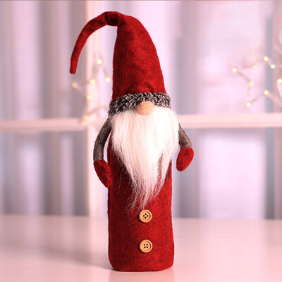 

1Pcs New Christmas Wine Bottle Bags Cover Xmas Dinner Party Table Christmas Festival Decorations