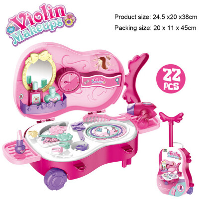 

Siaonvr 22pc Kids Girls Makeup Set Eco-friendly Cosmetic Pretend Play Kit Princess Toy